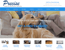 Tablet Screenshot of precisecarpetcleaning.com